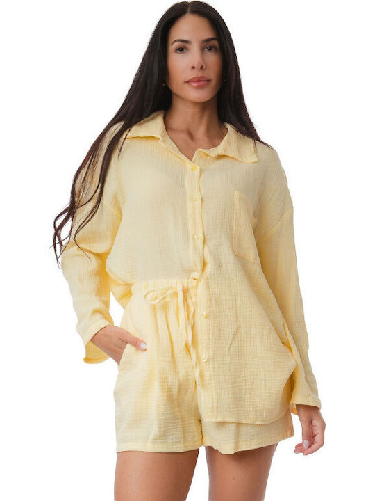 Silia D Women's Set With Shorts Yellow