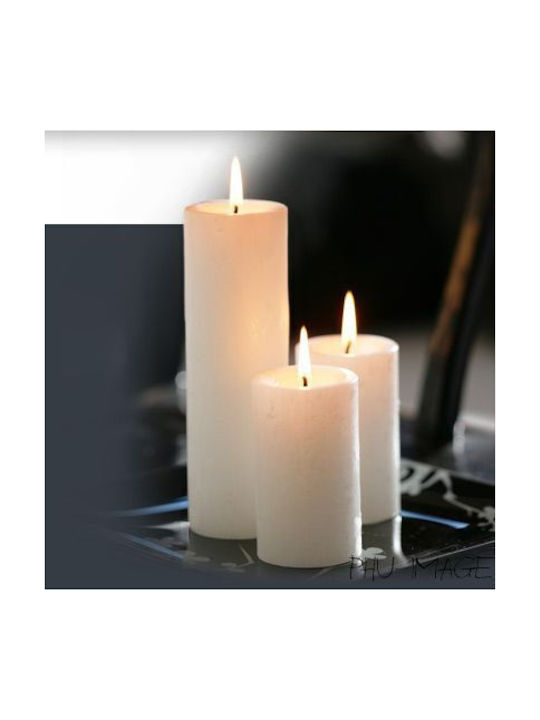 Aura Glass Декоративна Свещ Сребриста 4x8см 4 Бройки