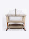ForAll Cradle with Mattress and Wheels Beige