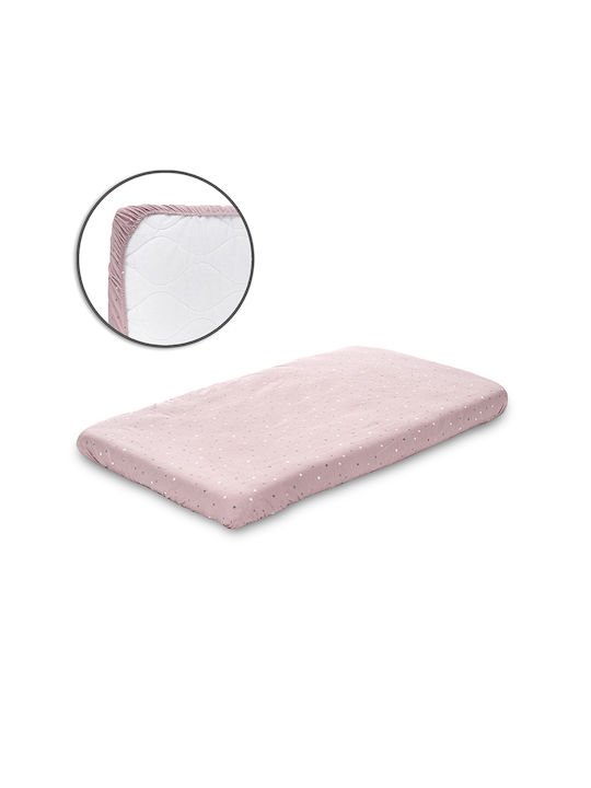 Lorelli Baby Cradle Sheet Cotton Fitted Pink 98x65cm