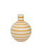 Urban Nature Culture Amsterdam Decorative Ceramic Yellow Vase 19.5x19.5xH25cm