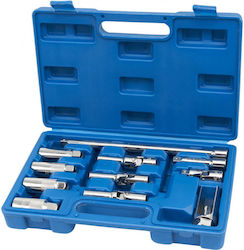 Set Chei Tubulare Pentru Bujii 3/8" 11 Bucăți HBM