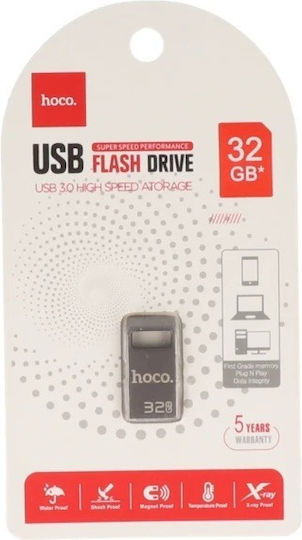 Hoco 32GB USB 3.0 Stick Ασημί