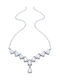 Gatsa Necklace From 9 K White Gold With Zircon