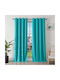Joydeco Joydeco Verdunkelungsvorhänge mit Grommets Blau 135x240cm