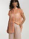 Short Sleeve Women's Shirt Orange