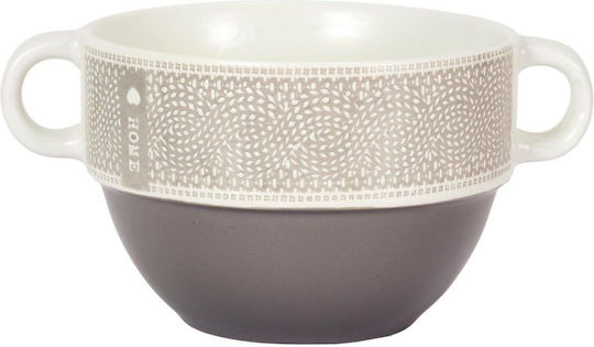 HowHomely Bol Servire Rotund Ceramic Maro