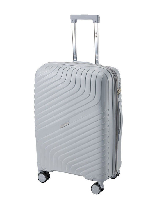 RCM Medium Hard Silver Suitcase 67cm Height