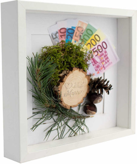 BD art Wooden Photo Frame With White Frame