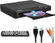 Player Dvd Compatibil Cu Tv Toate Regiunile Hdmi Full Hd 1080p Upscaling Usb Cd Dvd Mp3 Jpeg Redare Funcție Anti-șoc Telecomandă Cablu Hdmi Inclus Negru