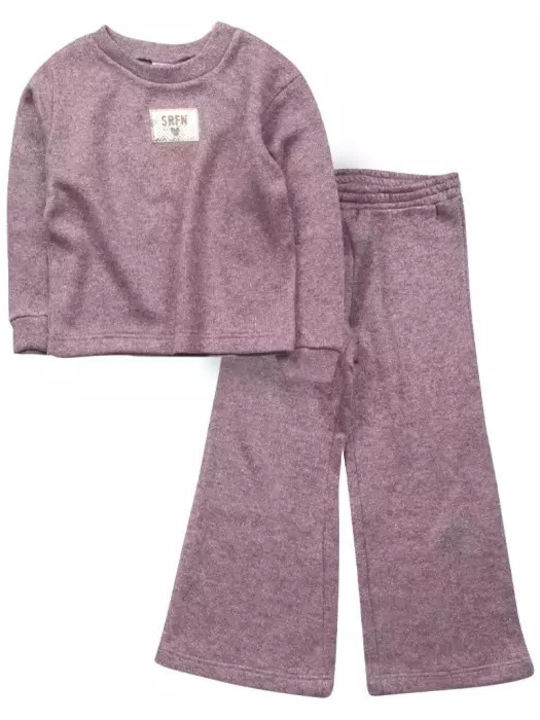 Kinderbekleidungssets mit Winterhose 2 Stück Lila