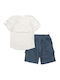 Kinderbekleidungssets mit Sommer-Shorts 2 Stück Weiß