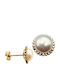 Kontopoulos Earrings Gold 14K with Stones & Pearls