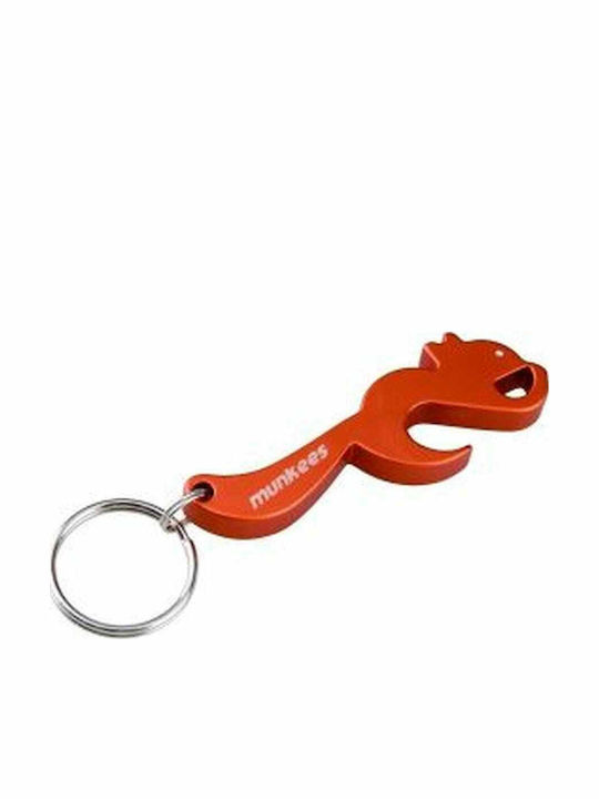 Munkees Μπρελόκ & Ανοιχτήρι Key Ring & Bottle Opener Squirrel 2 Χρώματα Πορτοκαλί