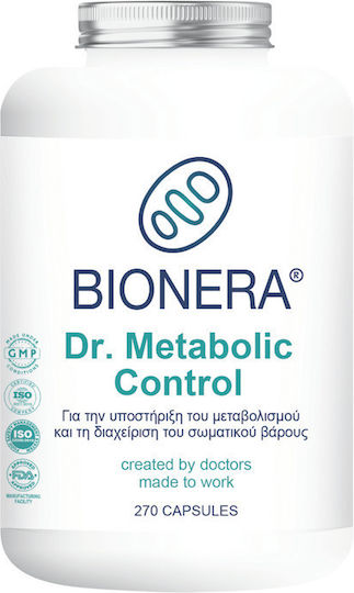 Bionera Συμπλήρωμα για την Υποστήριξη του Μεταβολισμού & τη Διαχείριση του Σωματικού Βάρους 270 κάψουλες