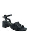 Leather Anatomic Black Sandals