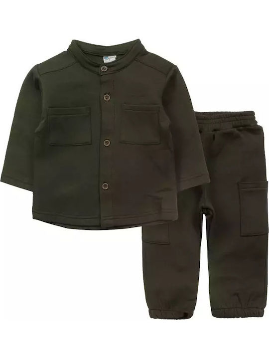 Kids Set with Pants Summer 2 Pieces Khaki
