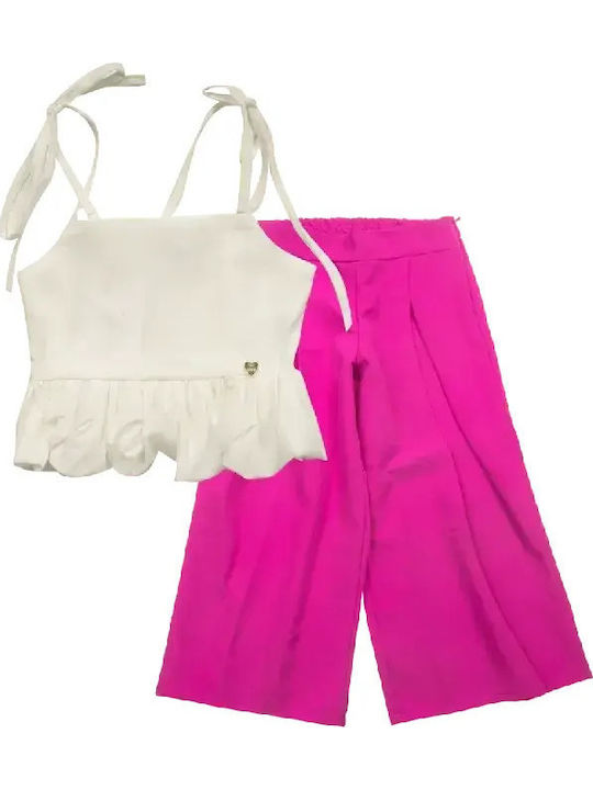 Kinderbekleidungsset mit Sommerhose 2 Stück Weiß