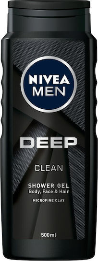 Nivea Deep Gel Bubble Bath For Men With Clay For Oiliness Control 500ml