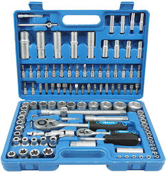Notig Set Chei Tubulare și Chei cu Clichet 1/2" și 1/4" 108 Bucăți Notig Set Chei Tubulare și Chei cu Clichet 1/2" și 1/4" 108 Bucăți