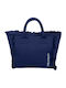 Feel & Touch Stoff Strandtasche Blau