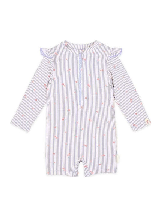 Little Dutch Little Kids One-Piece Swimwear With Long Sleeve Purple