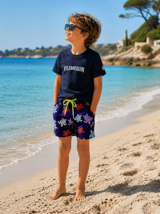 Vilebrequin Kids Swimwear Swim Shorts Navy Blue