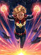 Poster Captain Marvel Mv034 40cm X 50cm Κορνίζα Καφέ Ξύλου