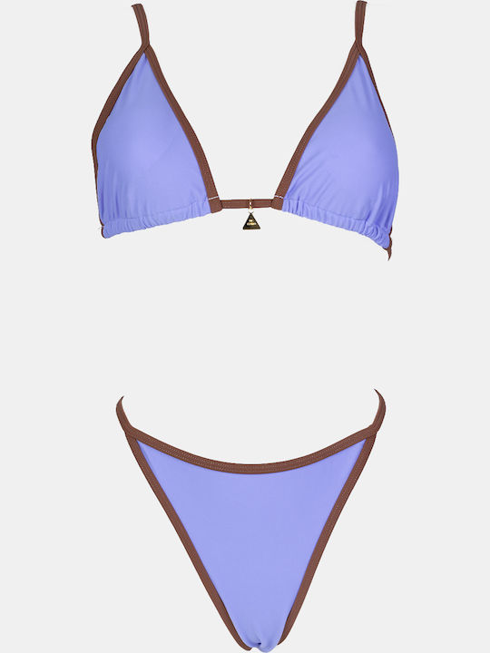Decoro Set Bikini Τριγωνάκι & String Λιλα