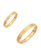 Ioannis Kosmima Set Wedding Rings From Yellow Gold 9K And Zircon