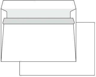 Set Plicuri A6 Cu Autocolantă 1000 Bucăți 11.4x16.2 cm Alb