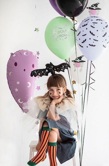 Σετ 5 Μπαλόνια Halloween Latex Πορτοκαλί 30εκ.