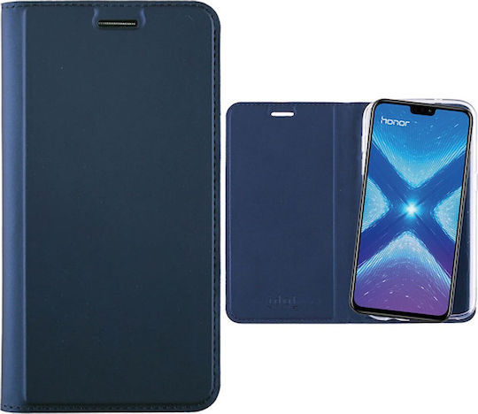 Tel1 Honor 8x Magnetic Closure Θήκη Βιβλίο Blue