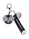 Ecarla Keychain Cat In Glasses Black Brl331cz