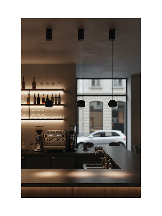VK Lighting Pe Gd Κρεμαστό Φωτιστικό Χρυσό LED με Θερμό Λευκό Φως