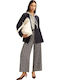 Women's Fabric Trousers Blue
