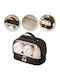 Ecarla Two-level Fabric Makeup Bag Window Black Ks115cz