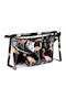 Ecarla Set 3 Cosmetic Bags Black Pink Flamingos Ks65wz2