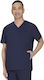 KOI USA Male Medical Blouse Navy Blue