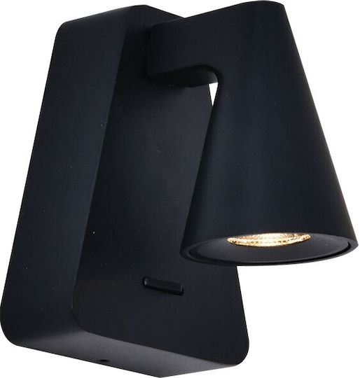VK Lighting Wall Lamp with Integrated LED and Warm White Light Black