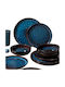 Hermia Blue Porcelain Dinnerware Set 12pcs