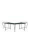 Metallisches Gartenbank Grau 160x80x44cm