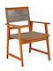 Woodwell Gartenstühle Holzsessel Außenbereich Spring Beige 58x62x88cm
