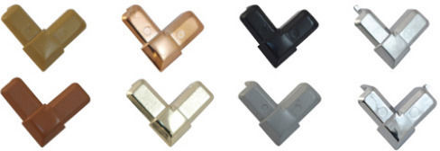 Corner Decorative Aluminium Profile Sticker Internal Showcase Wooden Door Nickel Matte