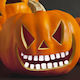 Αποκριάτικη Κολοκύθα Πορτοκαλί για Halloween από Πλαστικό 18τμχ