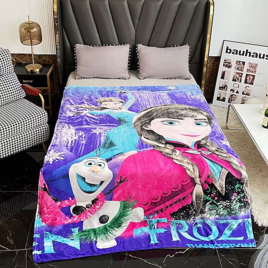 Velvet Blanket Frozen Frozen 160x220cm