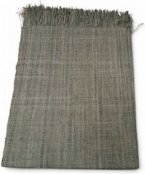 Natural Gray Raffia Beach Mat Madagascar
