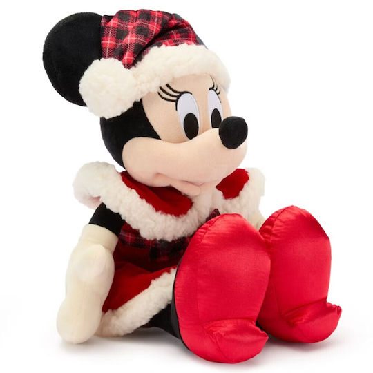 Plush Decorative Christmas Santa Red Fabric 45x18cm