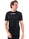 Sportliches Herrenbluse T-Shirt Schwarz