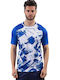 Sportliches T-Shirt Weiß/Blau